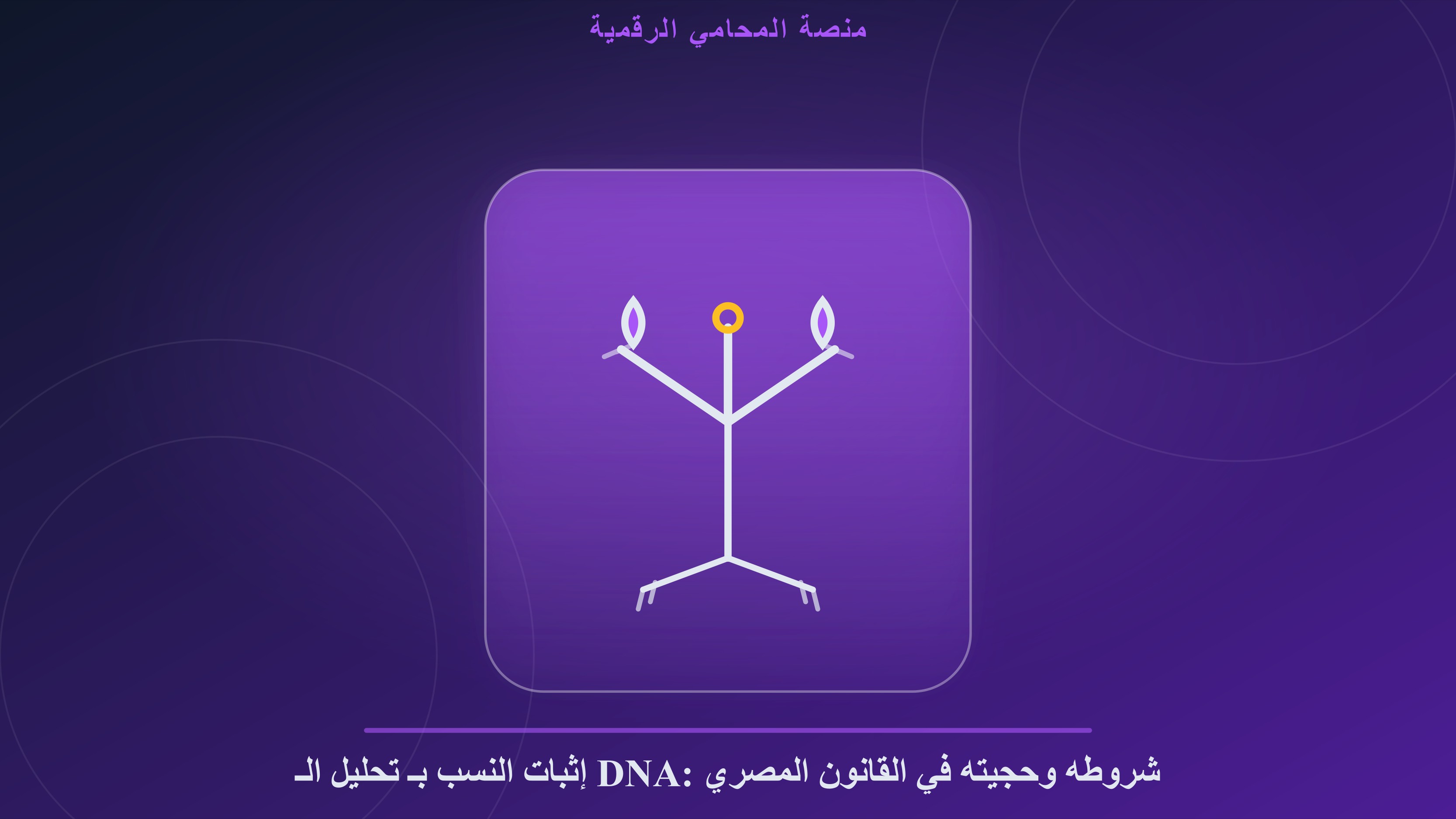 إثبات النسب بـ تحليل الـ DNA في القانون المصري: الدليل القانوني الشامل للحجية والشروط والإجراءات